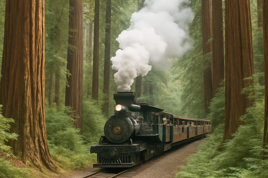 Redwood Forest Steam Train